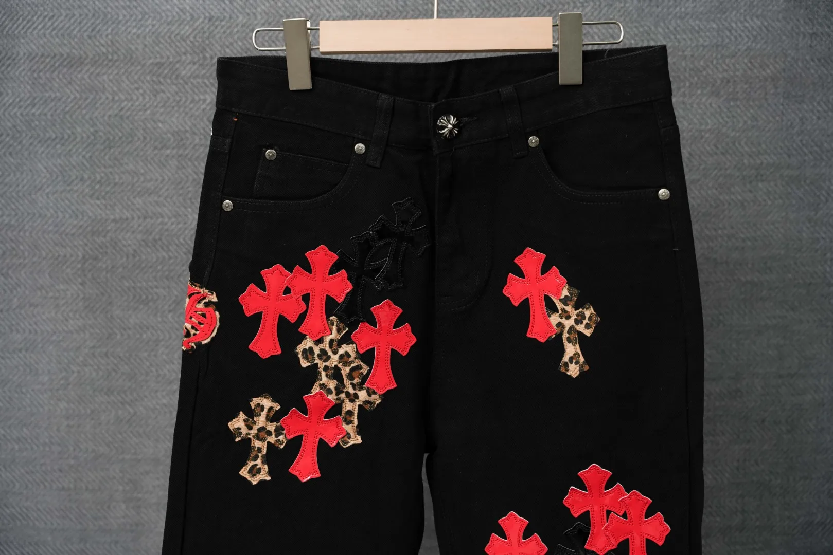 ：S 020 & Chrome Hearts Same Style ：Black Size：28 30 32 34 （S-XL)